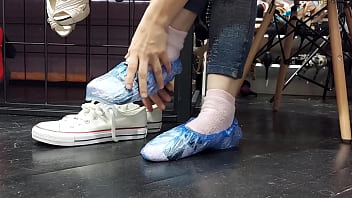 Two pairs of socks and sweaty feet