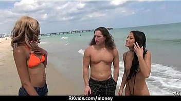 Tight teen fucks a man in front of the camera for cash 24