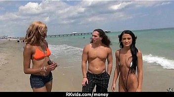 Tight teen fucks a man in front of the camera for cash 24