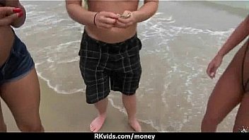 Tight teen fucks a man in front of the camera for cash 24