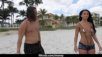 Tight teen fucks a man in front of the camera for cash 24