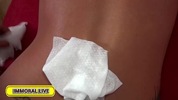 Rachele richey deepthroats two massive cocks in wild threesome