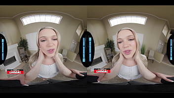 Pretty chloe rose sneaks over for hard dicking