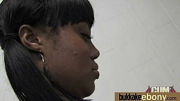 Ebony Gets Fucked In All Holes By A Group Of White Dudes 18 thumbnail