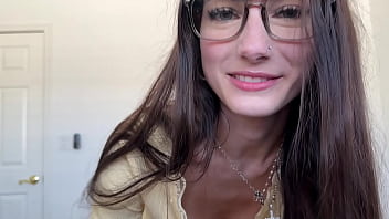 Cute little step daughter takes care of you