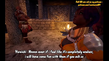 Yoruichi gets fucked by 2 warriors