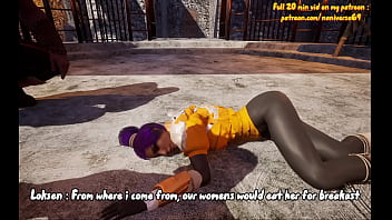 Yoruichi gets fucked by 2 warriors