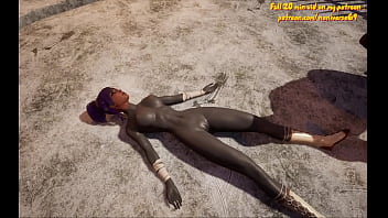 Yoruichi gets fucked by 2 warriors