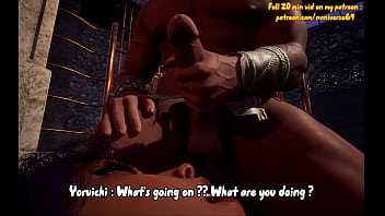 Yoruichi gets fucked by 2 warriors