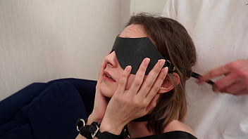 Blindfolded teen funky town gets destroyed