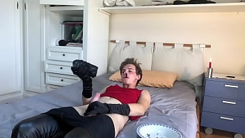 Hot Fun With Leather And Cigar thumbnail