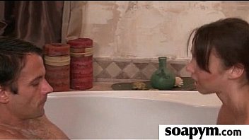 Soapy massage end with a big cumshot 27