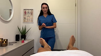 Where relaxation turns to temptation her hands his weakness