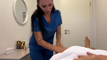 Where relaxation turns to temptation her hands his weakness