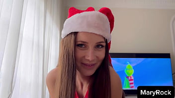 Santa gave me big cock as christmas gift