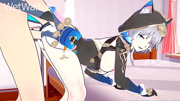 Cipher steals hot cum and puts it in her pussy bank honkai star rail sex