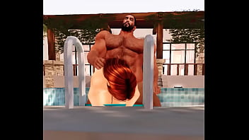 Red head and bull Red head and bull