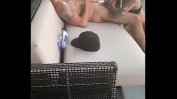 Hard rough fuck & suck on las vegas balcony