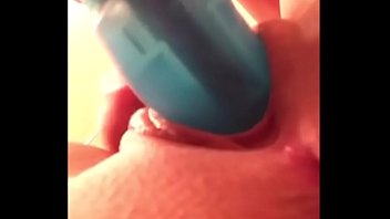 She fucks her pussy with a vibrating dildo for her date She fucks her pussy with a vibrating dildo for her date