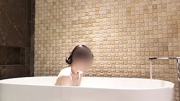 Bath time at luxury hotel