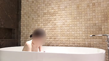 Bath time at luxury hotel