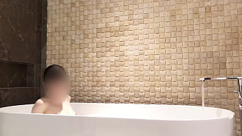 Bath time at luxury hotel