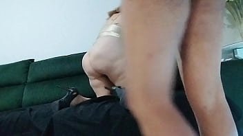 She dressed up as a little witch to seduce her husband who was more interested in watching tv