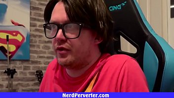 Geek with glasses needs two girls