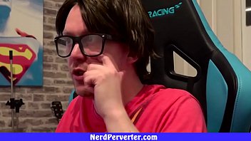 Geek with glasses needs two girls