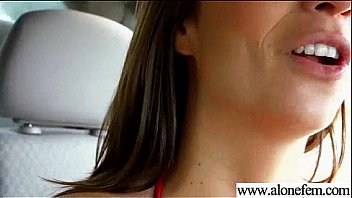 Solo horny amateur girl get dildo toys in holes video 26