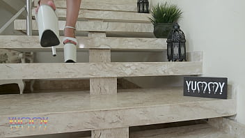 Pregnant elisa santos getting fucked by 4 big cocks with intense double penetration and pussy cream pie