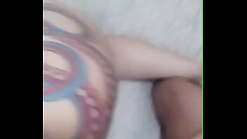 My big ass bouncing on my neighbor's penis while he leaves my vagina full of milk i cum