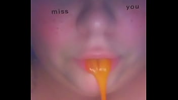 Slut makes herself puke