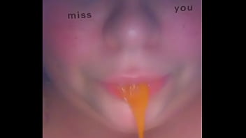 Slut makes herself puke