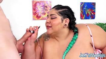 Cock hungry fatty crystal blue gets dicked to perfection