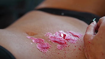 Wax punishment for fit milf