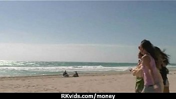 Stunning euro teen gets talked in to giving a blowjob for cash 25