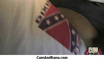 Nice ebony fucked by several white guys in all holes 17