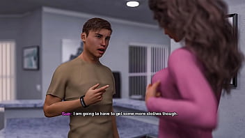 My bimbo dream #04 masturbating and cumming hard over my stepmom's new big fake tits