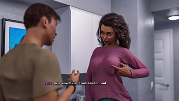 My bimbo dream #04 masturbating and cumming hard over my stepmom's new big fake tits