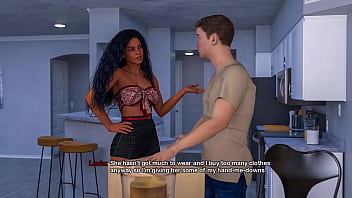 My bimbo dream #04 masturbating and cumming hard over my stepmom's new big fake tits