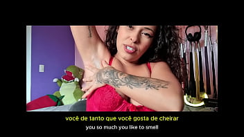 Punheta guiada brasileira gostosa mandando voce gozar na ordem dela