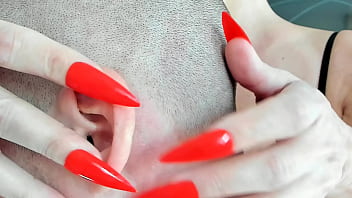 Asmr stepmom milf long nails massage fetish