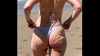 Thick women on beach ai