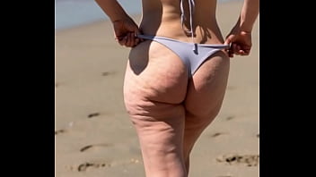 Thick women on beach ai