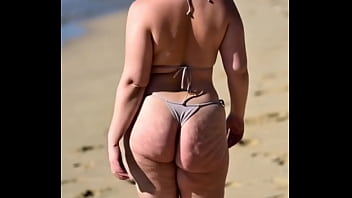 Thick women on beach ai