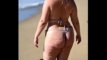 Thick women on beach ai
