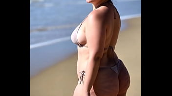 Thick women on beach ai