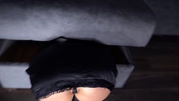 My friend got stuck in the couch and i fucked her