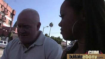 Big tit ebony does a blow bang 10